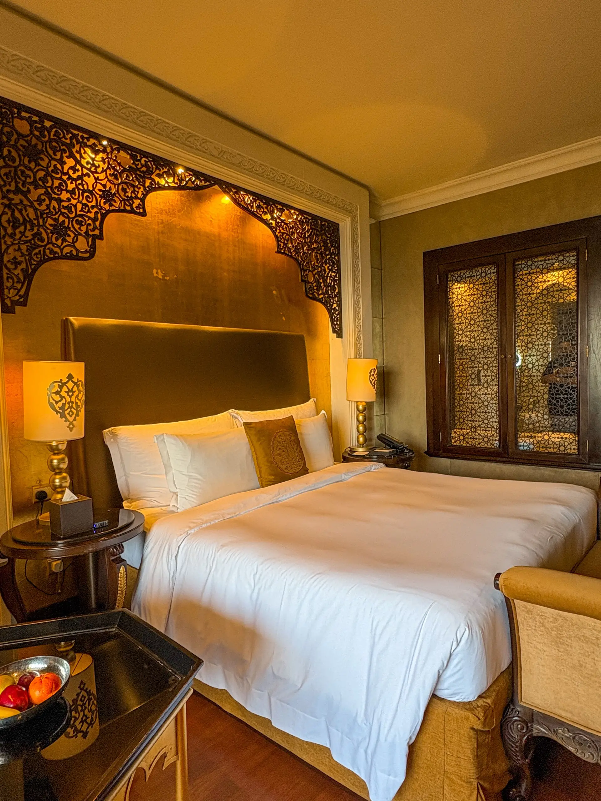 Plush bedding detail in a Deluxe Room