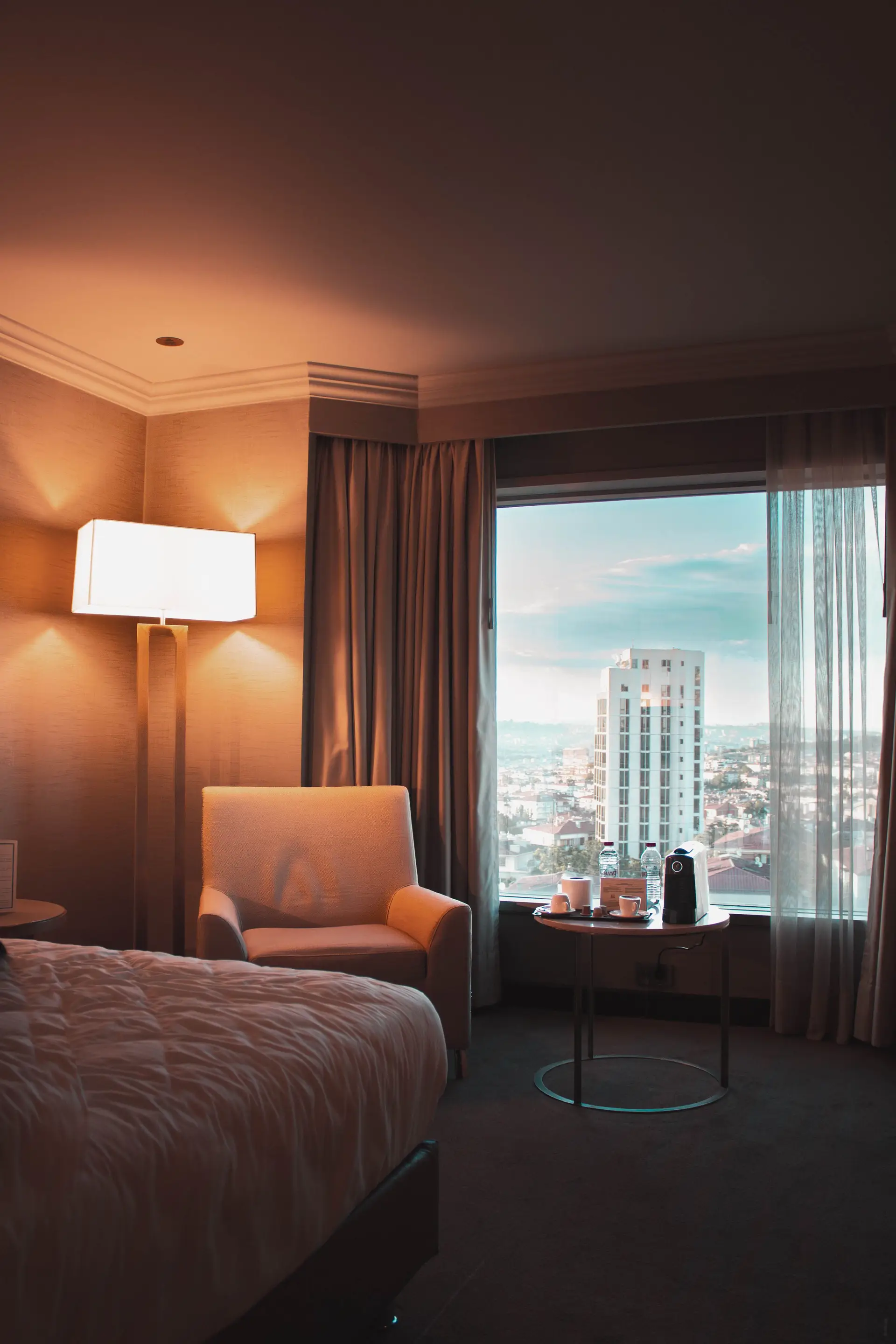 Panoramic city view from Lodge Executive Suite